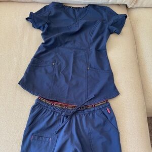 HeartSoul Navy Scrub Set